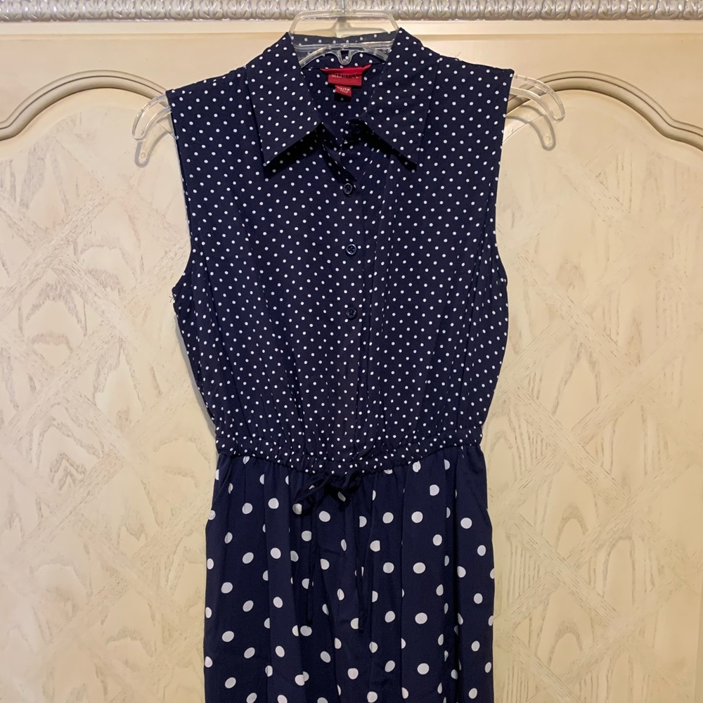 Dotted Print Dress